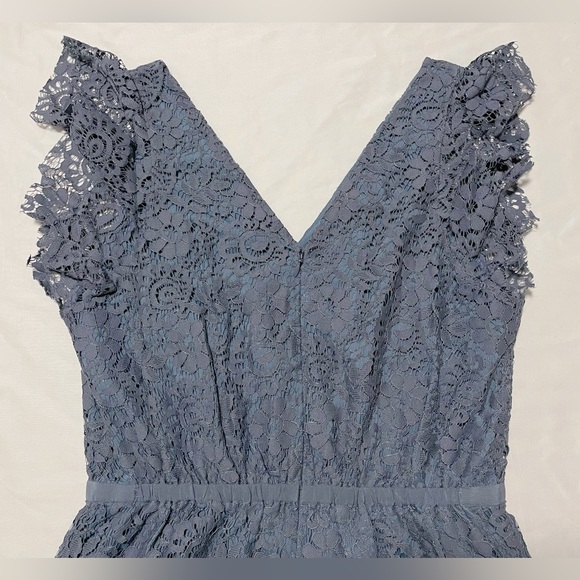 NWOT Madewell Lace Flutter Sleeve Mini Dress - Picture 9 of 15